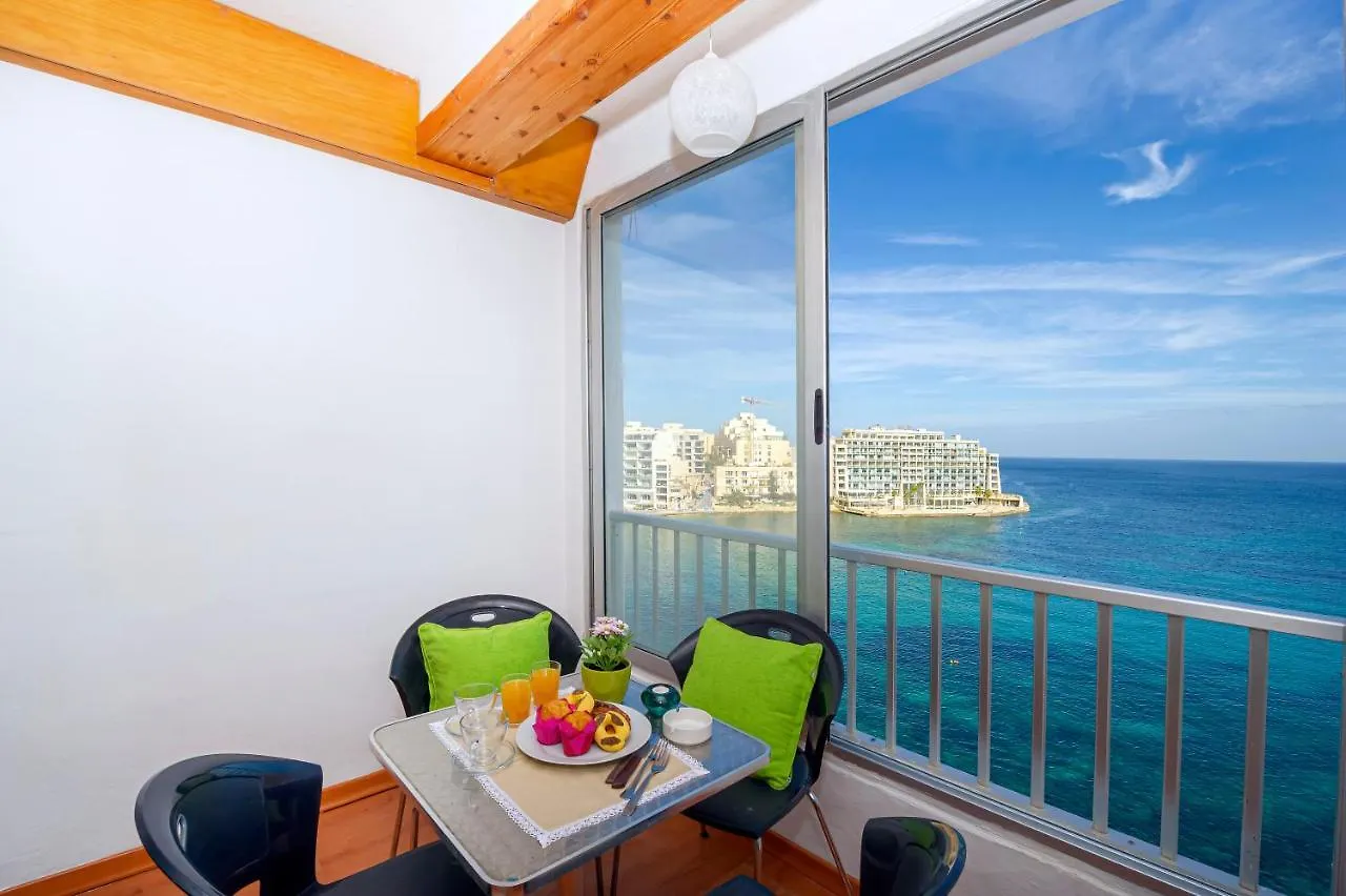 Spinola Bay Top Floor Seafront 3 Bedroom Apartment With Panoramic Sea Views - By Getawaysmalta Saint Julian's Malta