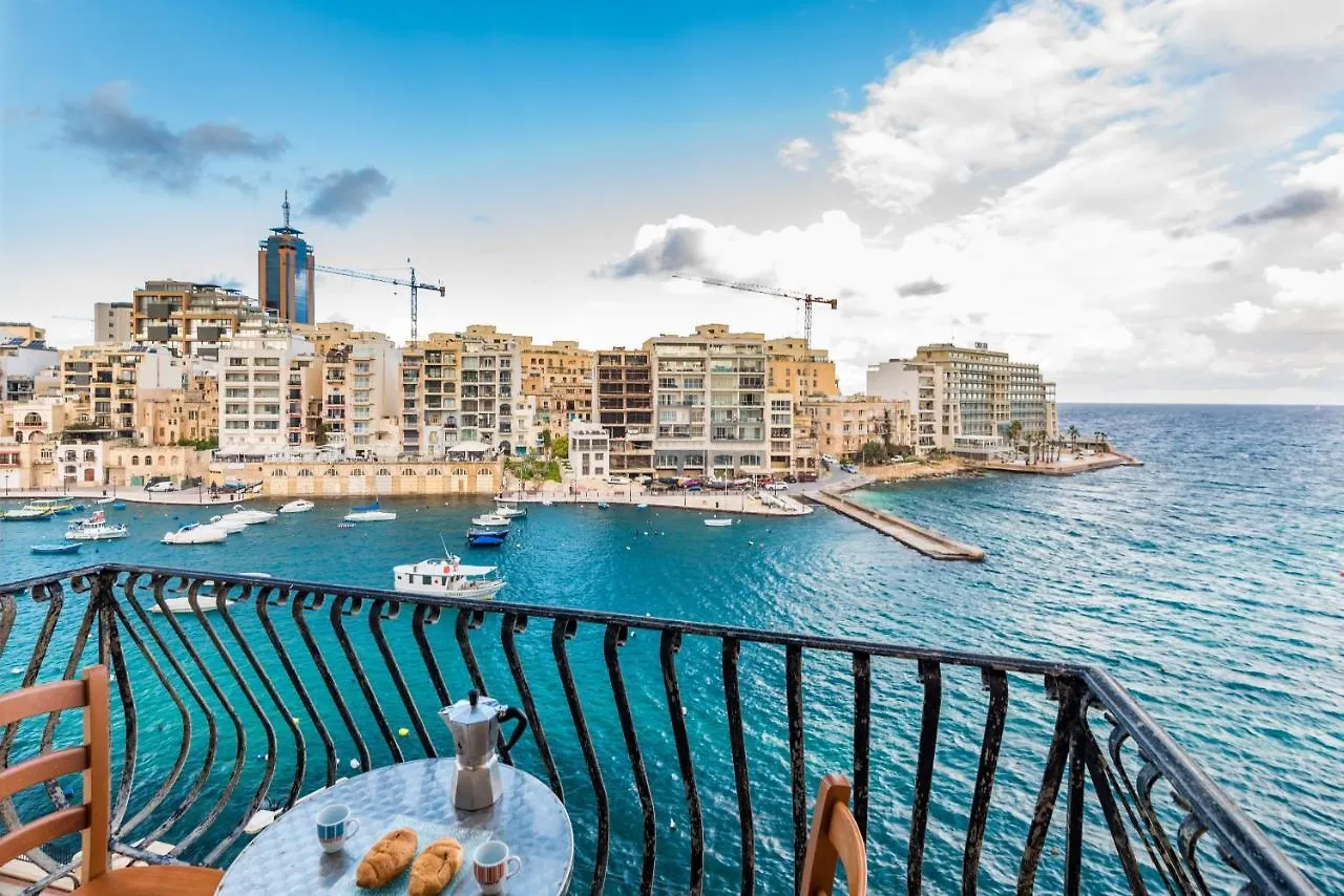 Spinola Bay Top Floor Seafront 3 Bedroom Apartment With Panoramic Sea Views - By Getawaysmalta Saint Julian's Malta