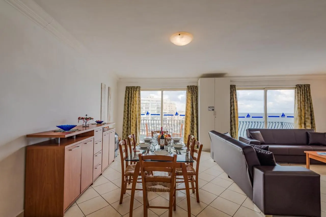 Spinola Bay Top Floor Seafront 3 Bedroom Apartment With Panoramic Sea Views - By Getawaysmalta Saint Julian's 0*,  Malta